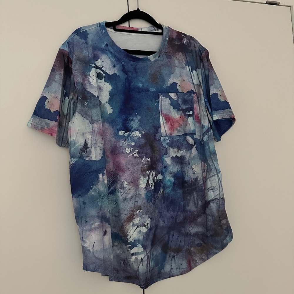NEW - Blue Tie Dye Shirt - L/XL